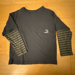 Zara Kids Long Sleeve Shirt - Navy, Olive and Dark Gray